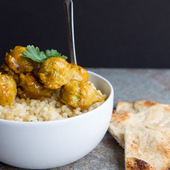 Indian Spiced Chicken Meatballs