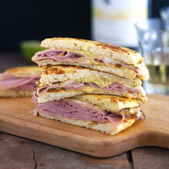 Cauliflower Crust Mortadella Panini