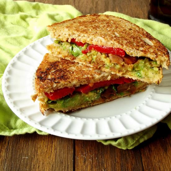 Vegan Avocado Coconut Bacon Melt