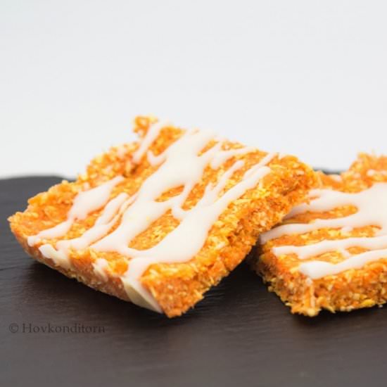 Carrot Cake with Coconut Glaze