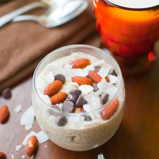 Almond Joy Chia Pudding Parfait