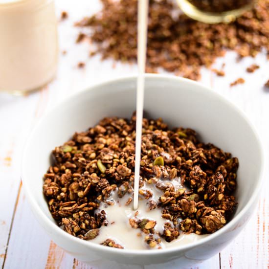 Chocolate + Almond Butter Granola