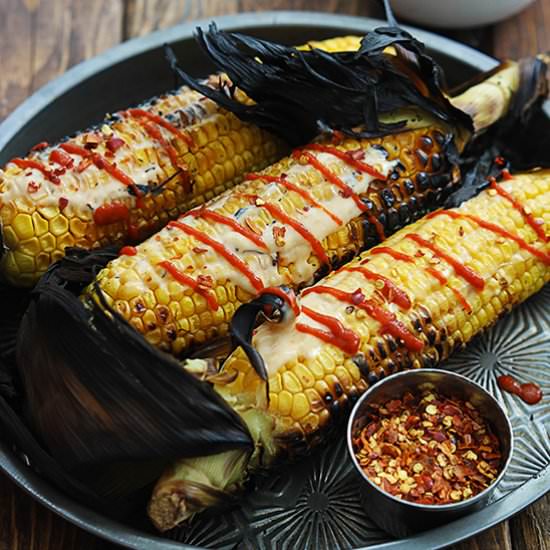 Asian Grilled Corn