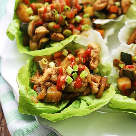 Asian Chicken Lettuce Wraps