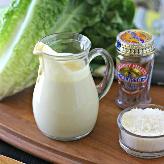 Homemade Creamy Caesar Dressing