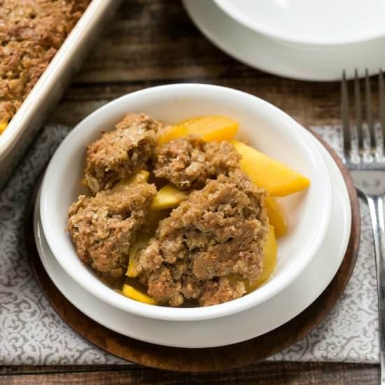 Peach Quinoa Cobbler
