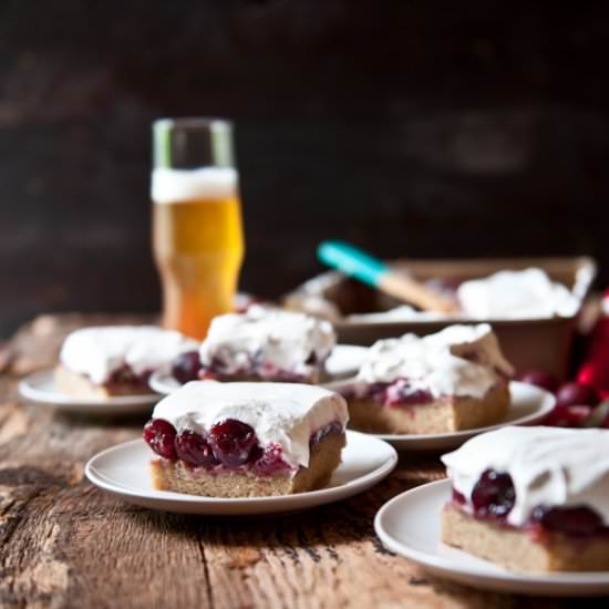 Cherry Vanilla Pale Ale Party Cake