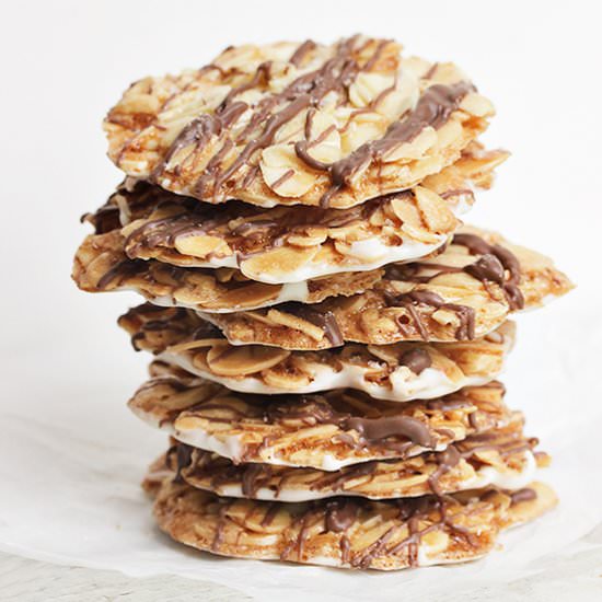 Double Chocolate Almond Florentines