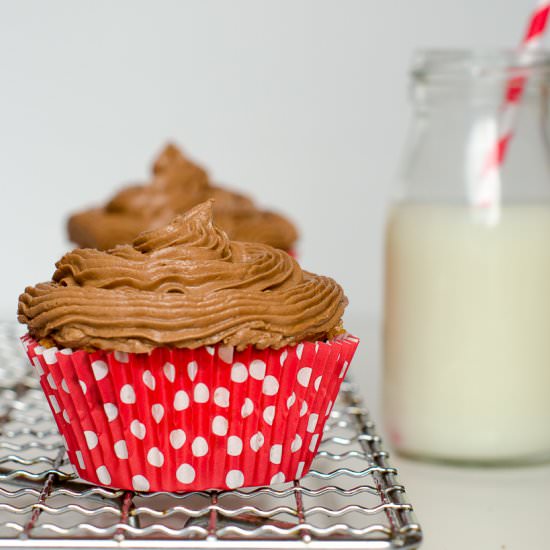 Nutella Swirl Cupcakes