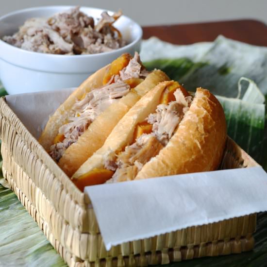 Peru Pork and Sweet Potato Sandwich