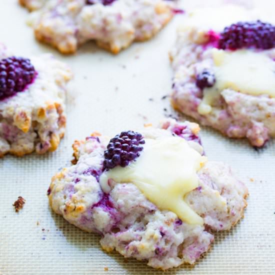 Blackberry, Walnut & Brie Scones