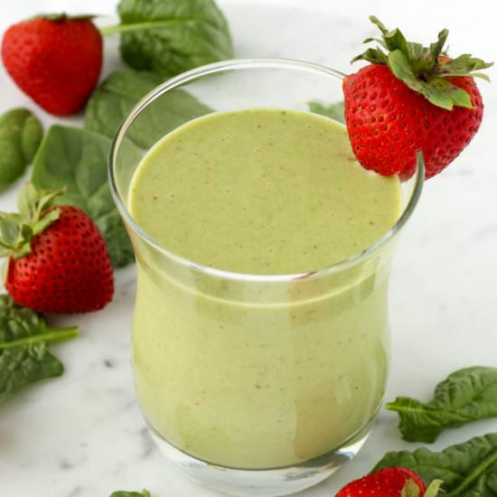 Strawberry Banana Spinach Smoothie