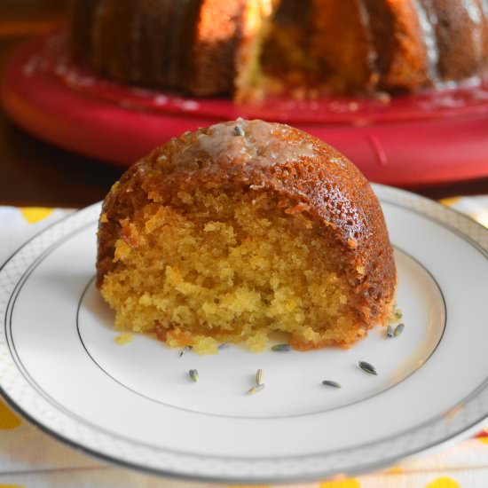 Lemon Lavender Bundt Cake
