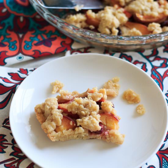 Cherry Peach Crumb Bars