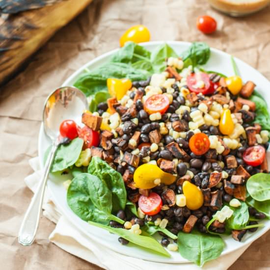 Roasted Sweet Potato & Miso Salad