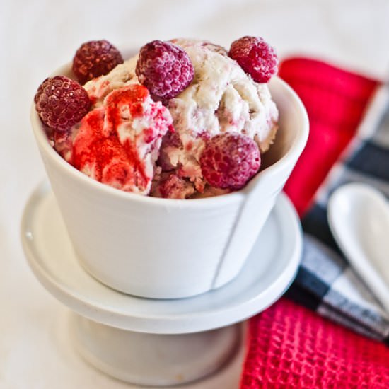 Raspberry Ice Cream – low Fodmap