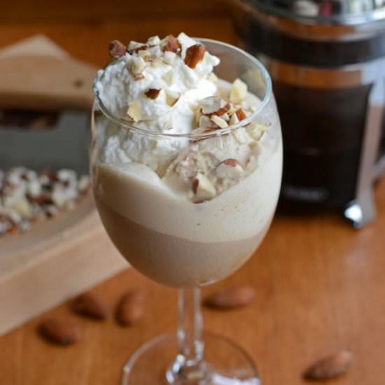 Chilled Coffee Amaretto Affogato