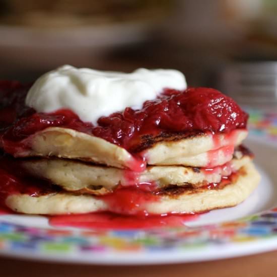 Sourdough Banana Pancakes