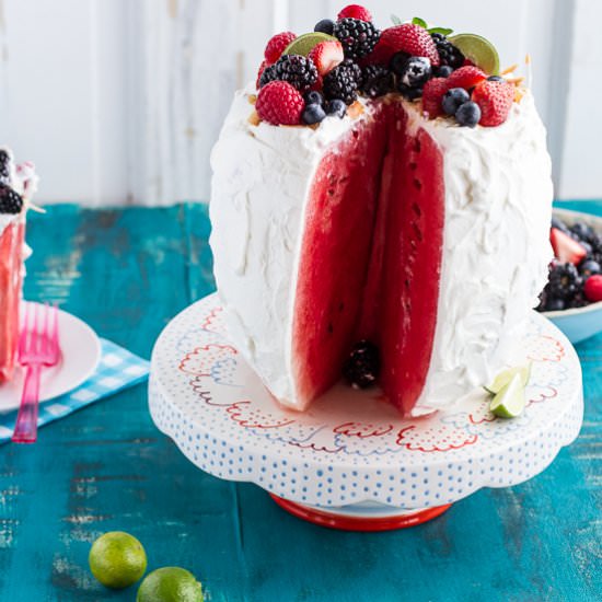 Fresh Watermelon Cake