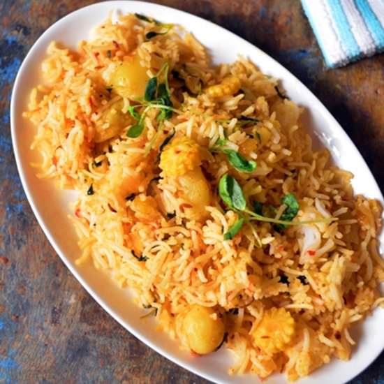 Aloo Methi Pulao Recipe