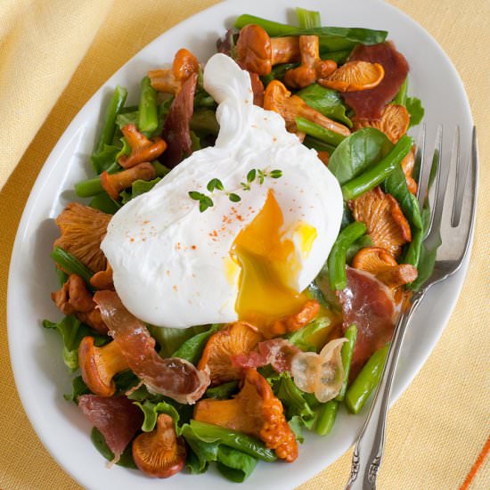 Warm Roasted Chanterelle Salad