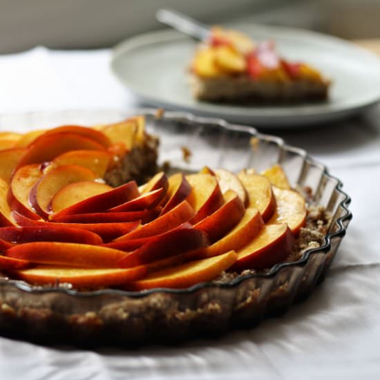Raw Nectarine Summer Tart