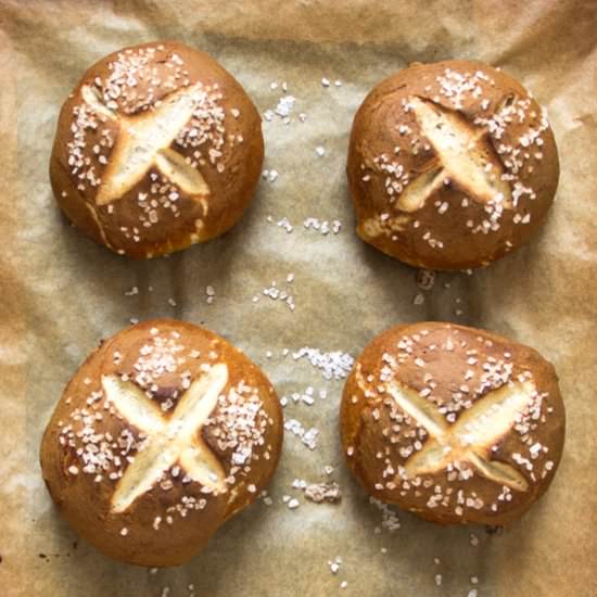Pretzel Buns