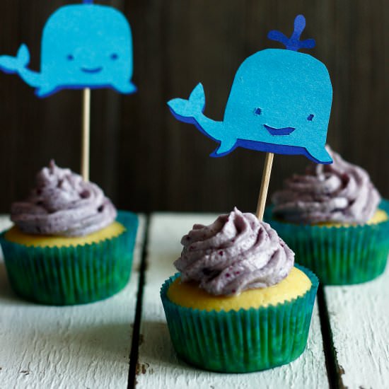Whale Cupcakes