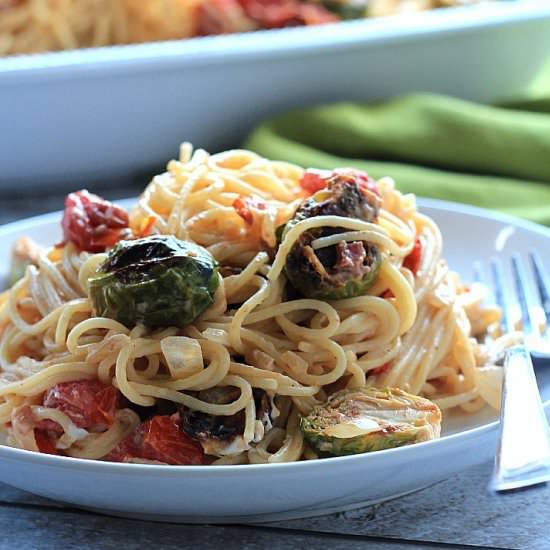 Brussels Sprouts Pancetta Pasta