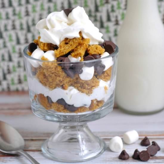 Mini Pumpkin Bread S’more Trifle