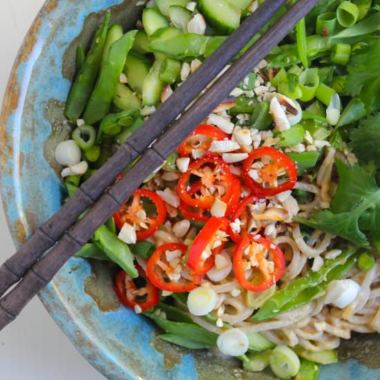 Peanut Soba Noodle Salad