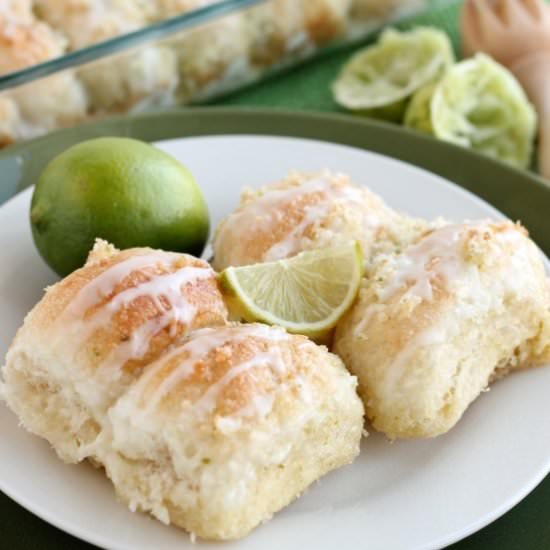 Coconut Lime Pull Apart Rolls