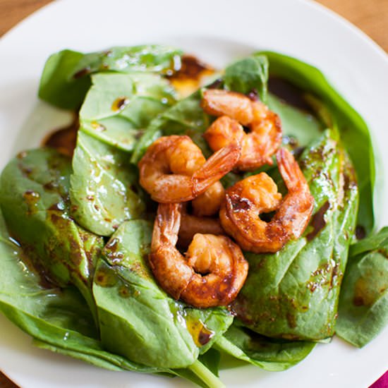 Shrimp and Spinach Salad