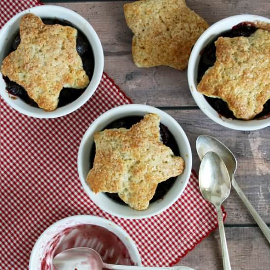 Cherry Cobbler with Biscuit Crust
