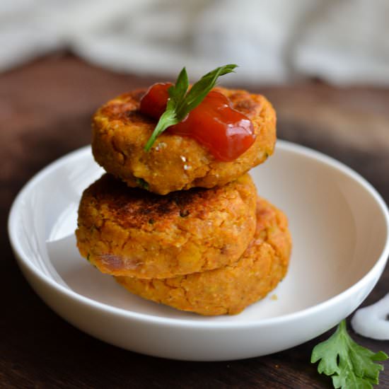 Oats -Moong Dal Patties