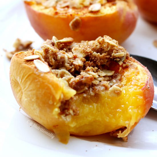 Single Serve Peach Crumble