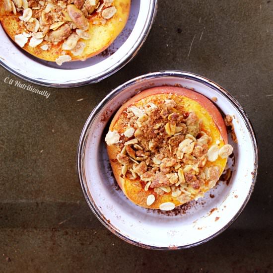 Single Serve Peach Crumble
