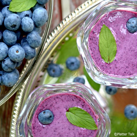 Chilled Blueberry Soup
