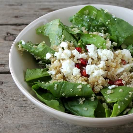 Quinoa Salad with Spinach