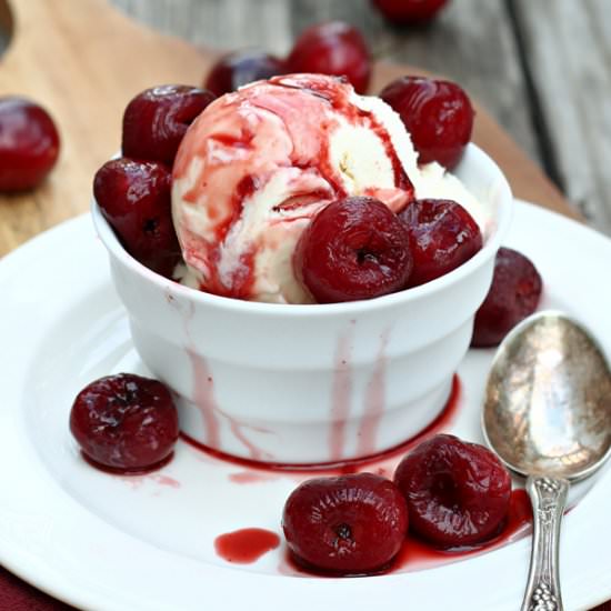 Roasted Balsamic Cherries