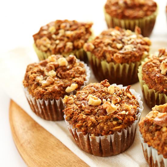 Vegan GF Carrot Apple Muffins