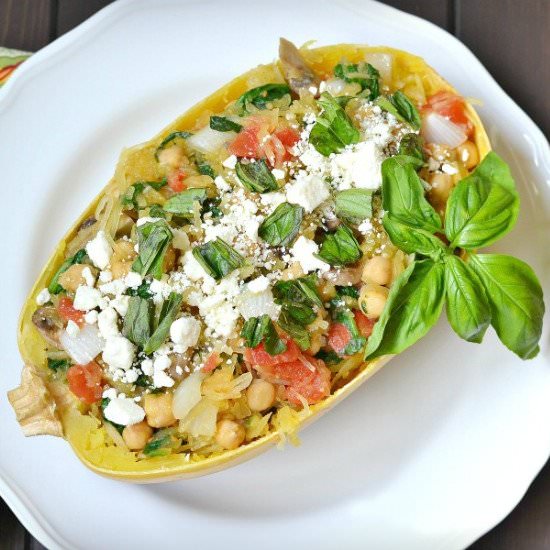 Chickpeas and Spaghetti Squash