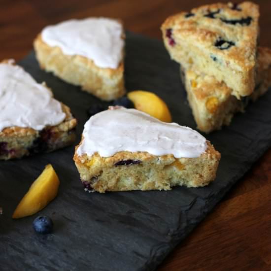 Peach Blueberry Scones