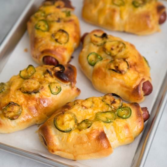 Jalapeno Cheddar Hot Dog Buns