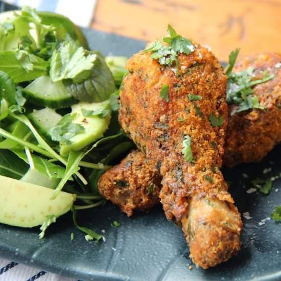Crispy Almond Spiced Chicken