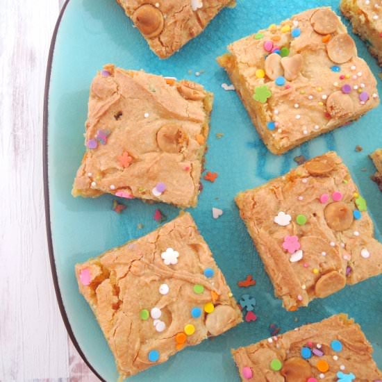 Cake Batter Blondies
