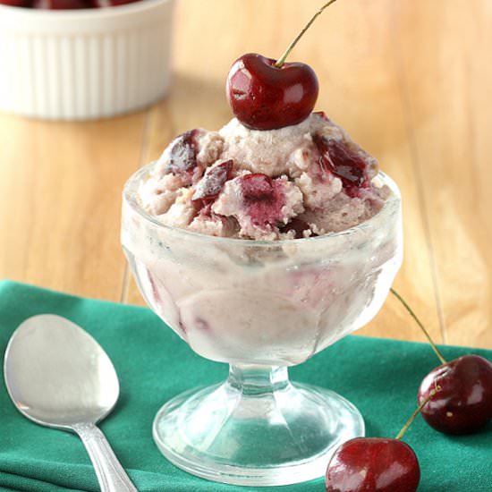 Cherry Almond Coconut Ice Cream