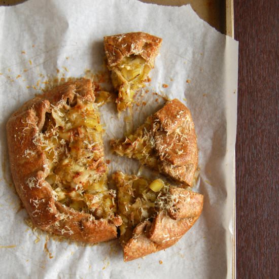 Leek and Cheese Galette
