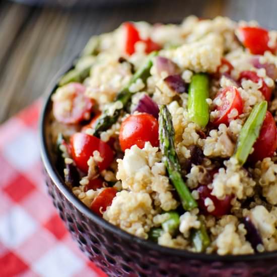 Asparagus & Feta Quinoa Salad