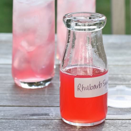 Rhubarb Simple Syrup